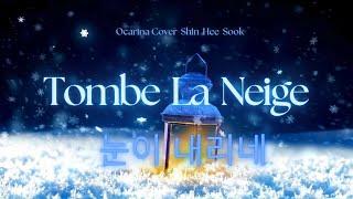 눈이 내리네 Tombe La Neige (Salvatore Adamo) | 오카리나연주 S#52 | 눈 내리는 겨울 밤  듣기 좋은 샹송