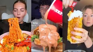 Asmr EATING | 131 | Buldak carbonara, tacobell, Chipotle, Wingstop, Raising Canes and more!