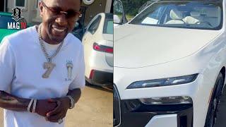 Boosie Buys A "Rick Ross" White On White Interior BMW After Wrecking His Old 7 Series! ️