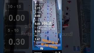 Fastest 10-15 in Speedclimbing Ever?! Veddriq Leonardo FLIES to 5.06!