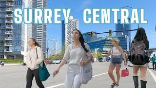 Downtown Surrey Central Area /4K Walking Tour