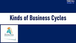 Lesson 13 Kinds of Business Cycles TDBS Economics G12 by Carden Madzokere #economics #businesscycle