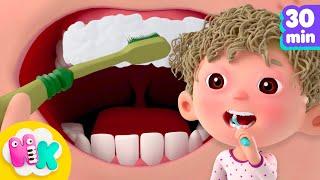 Lavare i denti bambini video 🪥 Canzoni per Neonati | HeyKids Italiano