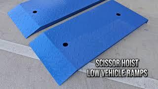 Joel's Garage Gear - Scissor Hoist Low Vehicle Ramps