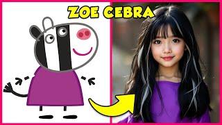 PEPPA PIG en la VIDA REAL + ¡ADIVINA LA VOZ! PeppaDannySuzyGeorgeZoe