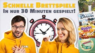 Top 10 schnelle Brettspiele unter 30 Minuten! ⏰