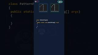 Pattern Program in Java | Pattern 1 | Print ONE pattern in less than a minute #shorts #patternshorts