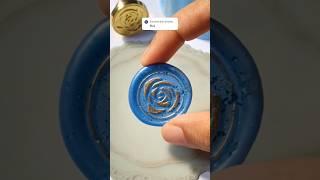 Blue Waxseal Stamp 🩵 / Glitter Waxseal Stamp / Waxsealing 
