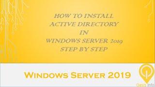 Install and Configure Active Directory DS & DNS in Windows Server 2019