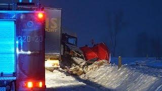 Dwie ofiary śmiertelne na trasie Stawiski - Grajewo