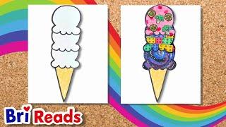 How to Draw a Super Scoop Ice Cream!