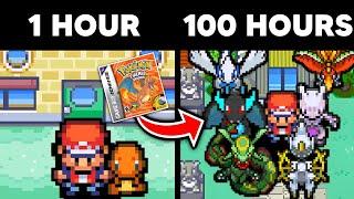 I Played Pokemon Fire Red For 100 Hours... Here's What Happened!