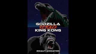 Godzilla vs King Kong Zimaut Animation #godzilla #kingkong #godzillavskong #kaiju #1v1