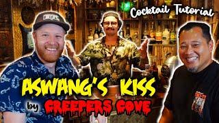 "Aswang's Kiss" Cocktail Tutorial by Creepers Cove with Olmac Tiki Inside the Desert Oasis Room!