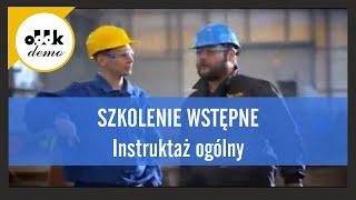 Szkolenie wstępne. Instruktaż ogólny