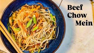 Juicy Beef Chow Mein Recipe | Stir Fried Beef Noodles with Veggies | Chinese Noodles Recipe