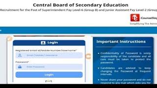 CBSE Junior Assistant Admit Card 2025/CBSE junior assistant admit card 2025 kab Download kaise kare