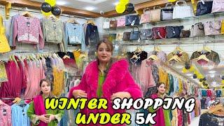 Shopping For winter Dresses under 5000/- In Commercial Market Rawalpindi- Ladies long Coat Jackets