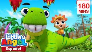 Canción de Dinosaurios | Canciones Infantiles| Juega y aprende | Moonbug Español | Little Angel