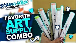 BEST SCRAWLRBOX YET?! | Mystery Art Box | Scrawlrbox Unboxing | Drawing Woodland Creatures