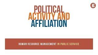 Political Activity and Affiliation