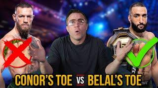 Belal’s toe vs Conor’s toe…