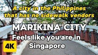 MARIKINA CITY - A City that has no sidewalk vendors | Cleanest City in Southeast Asia | Walking Tour