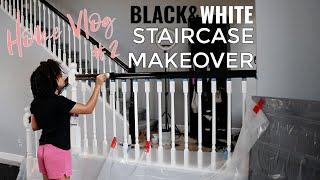 DIY Staircase Makeover! | Painting My Stairs | Joy-el House Vlog #2