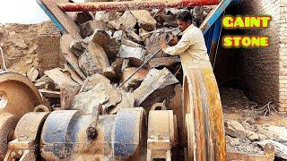 Satisfying Giant Rock Crusher in Action | How to Crush Stones - Satisfying Stones Crushing Process.