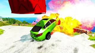 BMW X6M Almost Dropped Off the Cliff ~ devonabrr Beamng drive davidinark  smotra rage contetven