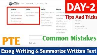 PTE - Improve Writing ( Day-2 ) | PTE Tips And Tricks | PB PTE GLOBAL