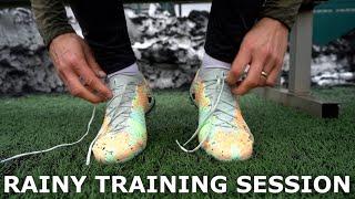 Relaxing Training Session in The Rain | Light Individual Training Session For Footballers