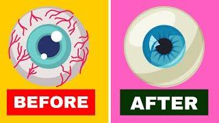 5 Great Exercises To Relieve Tired Eyes ( Do Along )