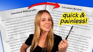 Complete Guide to Writing Literature Reviews | Annotated Bibliography to Literature Review