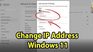 How to change IP address in Windows 11: Without any Software