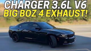 2018 Dodge Charger 3.6L V6 Exhaust Sound w/ Big Boz 4 Mufflers!