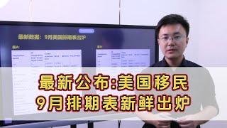 最新公布:美国移民9月排期表新鲜出炉