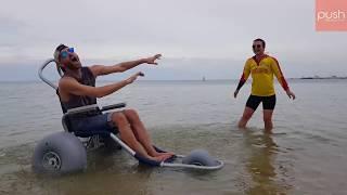 Sand Rider Beach Wheelchair - Push Mobility