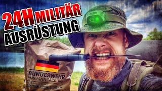 24H SURVIVAL - Überleben mit Militär Ausrüstung | Fritz Meinecke