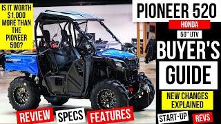 New Honda Pioneer 520 4x4 UTV Review: Specs, Features, Changes from SXS 500 | 50" ATV Buyer's Guide