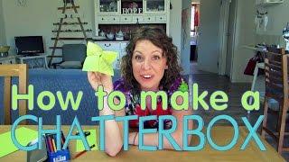 How to make a Chatterbox - EASY Origami