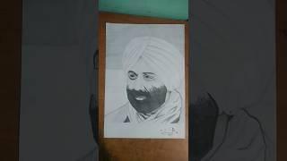 Sunny deol sketch #daku #like #subscribe #sushma,s sketch #shorts #viral