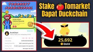 Stake Tomarket (TOMA) Dapat Duckchain||Wajib Join Duckchain Airdrop Potensi Jackpot