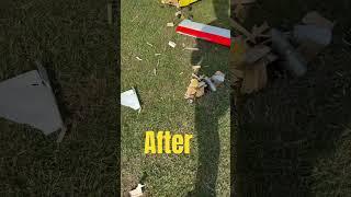 Rc plane crashes due to wrong transmitter setting