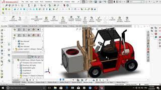 Forklift static and Fatigue study Solidworks 2018(latest)