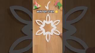 EASY WINTER STAR TUTORIAL | PAPER DESIGN IDEAS INCL ART