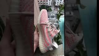 Repkick.ru Authentic Adidas Yeezy 350 V2 pink blue Real video