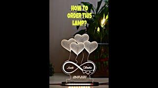 Infinity Love Sign Acrylic 3d Illusion Led Lamp | How to order infinity sign lamp | Myphotoprint.in