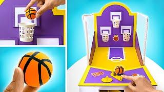 How to Make Fun Basketball Board Game From Cardboard | EASY DIY 