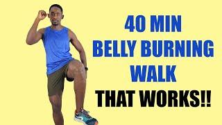 40-Minute Belly Fat Burning INDOOR WALKING WORKOUT That Works360 Calories